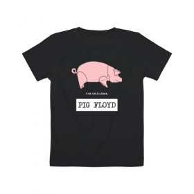 Детская футболка хлопок с принтом Pig Floyd в Новосибирске, 100% хлопок | круглый вырез горловины, полуприлегающий силуэт, длина до линии бедер | pink floyd | pinkfloyd | арт | артрок | группа | дэвид гилмор | пинк флойд | пинкфлойд | прогрессивный | психоделический | рок | сид барретт | симфонический | спэйс | эйсид | экспериментальный