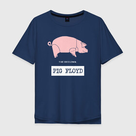 Мужская футболка хлопок Oversize с принтом Pig Floyd в Новосибирске, 100% хлопок | свободный крой, круглый ворот, “спинка” длиннее передней части | Тематика изображения на принте: pink floyd | pinkfloyd | арт | артрок | группа | дэвид гилмор | пинк флойд | пинкфлойд | прогрессивный | психоделический | рок | сид барретт | симфонический | спэйс | эйсид | экспериментальный