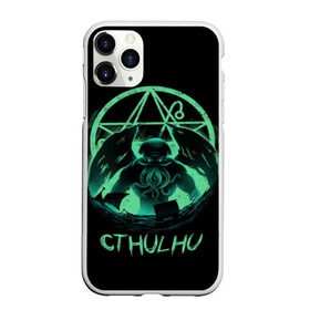 Чехол для iPhone 11 Pro матовый с принтом Rise of Cthulhu в Новосибирске, Силикон |  | Тематика изображения на принте: call of cthulhu | cthulhu | lovecraft | valaybalalay | валайбалалай | зов | ктулху | лавкрафт | мистика | монстры | ужасы | фэнтези | хоррор