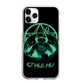 Чехол для iPhone 11 Pro Max матовый с принтом Rise of Cthulhu в Новосибирске, Силикон |  | Тематика изображения на принте: call of cthulhu | cthulhu | lovecraft | valaybalalay | валайбалалай | зов | ктулху | лавкрафт | мистика | монстры | ужасы | фэнтези | хоррор