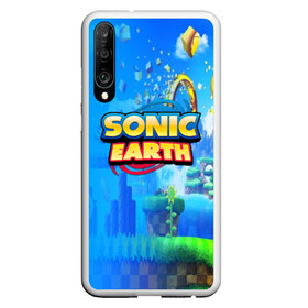 Чехол для Honor P30 с принтом SONIC EARTH в Новосибирске, Силикон | Область печати: задняя сторона чехла, без боковых панелей | hedgehog | metal sonic | silver | silver the hedgehog | sonic | sonic boom | sonic the hedgehog | ёж сонник | игры | соник | фильмы