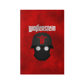 Обложка для паспорта матовая кожа с принтом Wolfenstein в Новосибирске, натуральная матовая кожа | размер 19,3 х 13,7 см; прозрачные пластиковые крепления | cyberpilot | new colossus | new order | old blood | wolfenstein | youngblood | игры