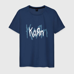 Мужская футболка хлопок с принтом Korn в Новосибирске, 100% хлопок | прямой крой, круглый вырез горловины, длина до линии бедер, слегка спущенное плечо. | korn | koяn | джонатан дэвис | корн | ню метал | нюметал | рок