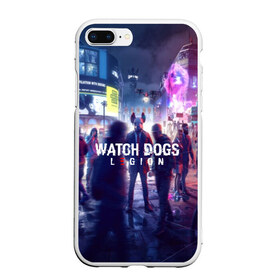 Чехол для iPhone 7Plus/8 Plus матовый с принтом WATCH DOGS LEGION в Новосибирске, Силикон | Область печати: задняя сторона чехла, без боковых панелей | action | ct os | ded sec | fox | game | hacker | legion | watch dogs | watch dogs 2 | watch dogs legion | знак лиса | игра | компьютерная игра | легион | хакер