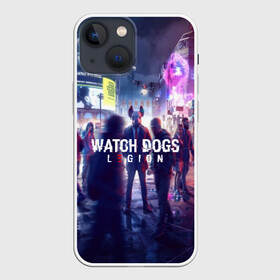 Чехол для iPhone 13 mini с принтом WATCH DOGS LEGION | ЛЕГИОН в Новосибирске,  |  | action | ct os | ded sec | fox | game | hacker | legion | watch dogs | watch dogs 2 | watch dogs legion | знак лиса | игра | компьютерная игра | легион | хакер