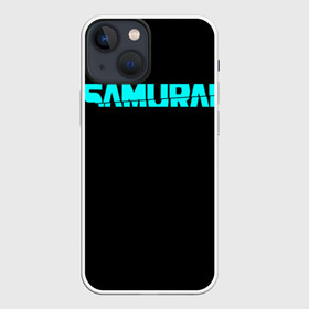 Чехол для iPhone 13 mini с принтом Cyber Samurai в Новосибирске,  |  | 2077 | cd | cyber | cyberpunk2077 | game | keanu | mem | project | punk | red | reeves | suberpunk | игра | киану | кибер | киберпанк | мем | панк | ривз