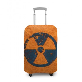 Чехол для чемодана 3D с принтом Радиация в Новосибирске, 86% полиэфир, 14% спандекс | двустороннее нанесение принта, прорези для ручек и колес | radiation | кислота | прикол | прикольная картинка | радиация
