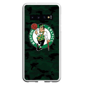 Чехол для Samsung Galaxy S10 с принтом Boston Celtics в Новосибирске, Силикон | Область печати: задняя сторона чехла, без боковых панелей | boston | boston celtics | celtics | nba | баскетбол | бостон | бостон селтикс | нба | селтикс