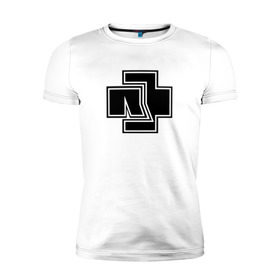 Мужская футболка премиум с принтом Rammstein в Новосибирске, 92% хлопок, 8% лайкра | приталенный силуэт, круглый вырез ворота, длина до линии бедра, короткий рукав | metallica | music | rammstein | rock | металл | металлика | музыка | раммштайн | рок | рок группа