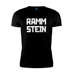 Мужская футболка премиум с принтом RAMMSTEIN(+на спине) в Новосибирске, 92% хлопок, 8% лайкра | приталенный силуэт, круглый вырез ворота, длина до линии бедра, короткий рукав | metallica | music | rammstein | rock | металл | металлика | музыка | раммштайн | рок | рок группа