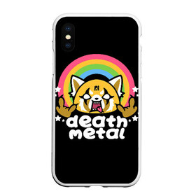 Чехол для iPhone XS Max матовый с принтом Death Metal в Новосибирске, Силикон | Область печати: задняя сторона чехла, без боковых панелей | Тематика изображения на принте: collector | guitar | hard | heavy | jesus rocks | metal | metaljesusrocks | music | retro | rock | гитара | жесткий | металл | ретро | рок | тяжелый