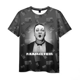 Мужская футболка 3D с принтом Rammstein в Новосибирске, 100% полиэфир | прямой крой, круглый вырез горловины, длина до линии бедер | 2019 | du hast | lindemann | radio | rammstein | rammsteinfan | till | группы | линдеманн | метал | музыка | радио | рамштаин | рамштайн | рамштейн | рок | тилль | тиль