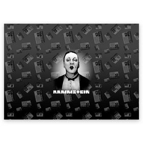 Поздравительная открытка с принтом Rammstein в Новосибирске, 100% бумага | плотность бумаги 280 г/м2, матовая, на обратной стороне линовка и место для марки
 | Тематика изображения на принте: 2019 | du hast | lindemann | radio | rammstein | rammsteinfan | till | группы | линдеманн | метал | музыка | радио | рамштаин | рамштайн | рамштейн | рок | тилль | тиль