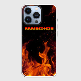 Чехол для iPhone 13 Pro с принтом RAMMSTEIN (НА СПИНЕ) в Новосибирске,  |  | Тематика изображения на принте: fire | flame | music | rammstein | rock | группа | музыка | музыканты | огонь | пламя | рамштайн | рок