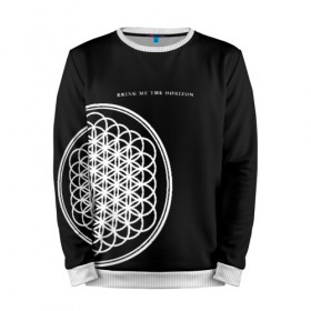 Мужской свитшот 3D с принтом Bring Me the Horizon в Новосибирске, 100% полиэстер с мягким внутренним слоем | круглый вырез горловины, мягкая резинка на манжетах и поясе, свободная посадка по фигуре | bmth | bring me the horizon | альтернативный | бмт | бмтх | бмтш | брин | бринг | горизонт | достань для меня | дэткор | зе | метал | ми | рок | хоризон | электроник