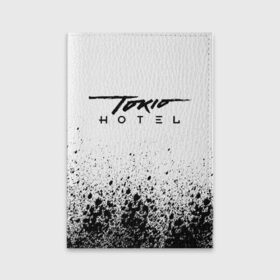 Обложка для паспорта матовая кожа с принтом Tokio Hotel (5) в Новосибирске, натуральная матовая кожа | размер 19,3 х 13,7 см; прозрачные пластиковые крепления | 