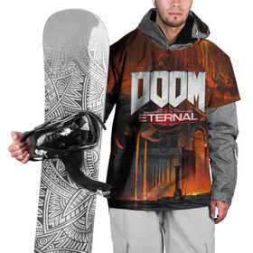 Накидка на куртку 3D с принтом DOOM Eternal в Новосибирске, 100% полиэстер |  | Тематика изображения на принте: bethesda | dead | death | doom | doom eternal | game | games | metal | monster | ps4 | space | steam | xbox | дум | игра | космос | метал | меч | экшн