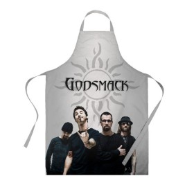 Фартук 3D с принтом Godsmack в Новосибирске, 100% полиэстер | общий размер — 65 х 85 см, ширина нагрудника — 26 см, горловина — 53 см, длина завязок — 54 см, общий обхват в поясе — 173 см. Принт на завязках и на горловине наносится с двух сторон, на основной части фартука — только с внешней стороны | alternative | american rock | crimson | grunge | hardrock | heavy | heavy metal | i stand alone | nu metal | post grunge | rock | sully erna | альтернатива | грандж | рок | хард рок | хэви