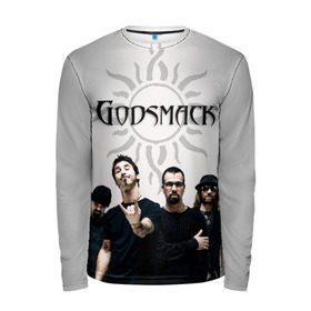 Мужской лонгслив 3D с принтом Godsmack в Новосибирске, 100% полиэстер | длинные рукава, круглый вырез горловины, полуприлегающий силуэт | Тематика изображения на принте: alternative | american rock | crimson | grunge | hardrock | heavy | heavy metal | i stand alone | nu metal | post grunge | rock | sully erna | альтернатива | грандж | рок | хард рок | хэви