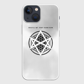 Чехол для iPhone 13 mini с принтом Bring Me the Horizon в Новосибирске,  |  | bmth | bring me the horizon | альтернативный | бмт | бмтх | бмтш | брин | бринг | горизонт | достань для меня | дэткор | зе | метал | ми | рок | хоризон | электроник