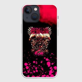 Чехол для iPhone 13 mini с принтом Bring Me the Horizon в Новосибирске,  |  | bmth | bring me the horizon | альтернативный | бмт | бмтх | бмтш | брин | бринг | горизонт | достань для меня | дэткор | зе | метал | ми | рок | хоризон | электроник