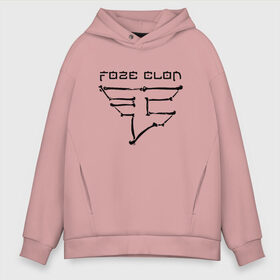 Мужское худи Oversize хлопок с принтом cs:go - Faze Clan (Skull) в Новосибирске, френч-терри — 70% хлопок, 30% полиэстер. Мягкий теплый начес внутри —100% хлопок | боковые карманы, эластичные манжеты и нижняя кромка, капюшон на магнитной кнопке | 0x000000123 | csgo | faze clan | skull | ксго | фейз | череп