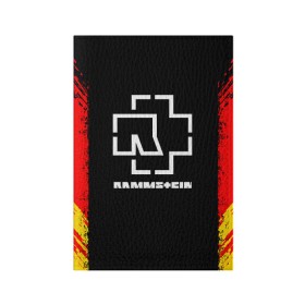 Обложка для паспорта матовая кожа с принтом RAMMSTEIN в Новосибирске, натуральная матовая кожа | размер 19,3 х 13,7 см; прозрачные пластиковые крепления | music | rammstein | rock | группа | музыка | музыканты | рамштайн | рок