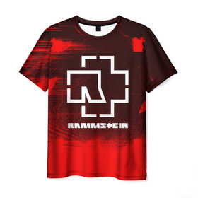 Мужская футболка 3D с принтом RAMMSTEIN в Новосибирске, 100% полиэфир | прямой крой, круглый вырез горловины, длина до линии бедер | music | rammstein | rock | группа | музыка | музыканты | рамштайн | рок