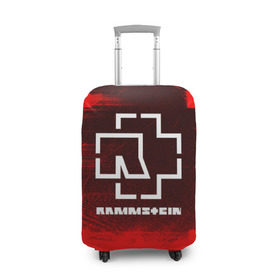 Чехол для чемодана 3D с принтом RAMMSTEIN в Новосибирске, 86% полиэфир, 14% спандекс | двустороннее нанесение принта, прорези для ручек и колес | music | rammstein | rock | группа | музыка | музыканты | рамштайн | рок