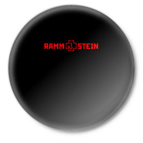 Значок с принтом RAMMSTEIN в Новосибирске,  металл | круглая форма, металлическая застежка в виде булавки | music | rammstein | rock | группа | музыка | музыканты | рамштайн | рок