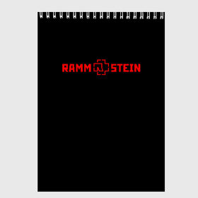 Скетчбук с принтом RAMMSTEIN в Новосибирске, 100% бумага
 | 48 листов, плотность листов — 100 г/м2, плотность картонной обложки — 250 г/м2. Листы скреплены сверху удобной пружинной спиралью | music | rammstein | rock | группа | музыка | музыканты | рамштайн | рок