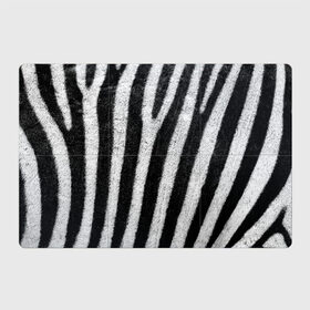 Магнитный плакат 3Х2 с принтом Zebra Skin в Новосибирске, Полимерный материал с магнитным слоем | 6 деталей размером 9*9 см | animal | black | black white | pattern. | skin | streaks | texture | white | zebra | белый | животное | животные | зебра | полосы | текстура | узор | чёрно белые | чёрный