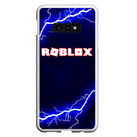 Чехол для Samsung S10E с принтом ROBLOX в Новосибирске, Силикон | Область печати: задняя сторона чехла, без боковых панелей | game | gamer | logo | minecraft | roblox | simulator | игра | конструктор | лого | симулятор | строительство | фигура