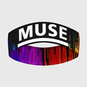 Повязка на голову 3D с принтом MUSE в Новосибирске,  |  | muse | music | rock | группа | музыка | музыканты | рок