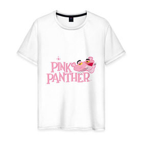 Мужская футболка хлопок с принтом Розовая пантера в Новосибирске, 100% хлопок | прямой крой, круглый вырез горловины, длина до линии бедер, слегка спущенное плечо. | cartoon network | moda | nickelodeon | panther | pink | pink panther | style | styles | summer | аксессуары | женская одежда | животные | красота | лето | мода | модная одежда | молодость | мультик | мультфильм | пантера | подарок