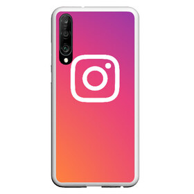 Чехол для Honor P30 с принтом Instagram в Новосибирске, Силикон | Область печати: задняя сторона чехла, без боковых панелей | instagram | photo | инстаблогер | инстаграм | интернет | сеть | социальная | фото