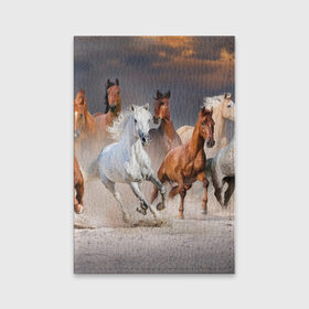 Обложка для паспорта матовая кожа с принтом Табун в Новосибирске, натуральная матовая кожа | размер 19,3 х 13,7 см; прозрачные пластиковые крепления | Тематика изображения на принте: animal | beautiful | black | brown | desert | gloss | herd | horse | mane | mustang | muzzle | nature | sand | white | wild | белый | грива | дикий | животное | конь | коричневый | красивый | лоск | лошадь | мустанг | песок | природа | пусты