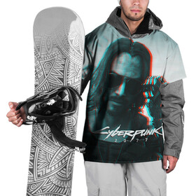 Накидка на куртку 3D с принтом Cyberpunk 2077 в Новосибирске, 100% полиэстер |  | cyberpunk | cyberpunk 2077 | samurai | игры | киану ривз | киберпанк | самурай