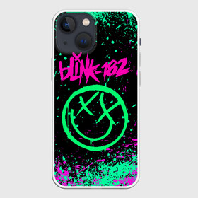 Чехол для iPhone 13 mini с принтом BLINK 182 в Новосибирске,  |  | blink | music | rock | блинк | группа | музыка | музыканты | рок