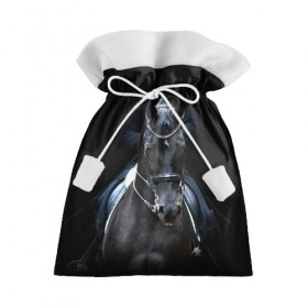 Подарочный 3D мешок с принтом Лошадь в Новосибирске, 100% полиэстер | Размер: 29*39 см | Тематика изображения на принте: 