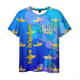 Мужская футболка 3D с принтом The Beatles (2) в Новосибирске, 100% полиэфир | прямой крой, круглый вырез горловины, длина до линии бедер | beatles | music | rock | the beatles | yellow submarine | битлз | джон леннон | легенда | музыка | пит бест | рок