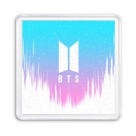 Магнит 55*55 с принтом BTS LOVE YOURSELF в Новосибирске, Пластик | Размер: 65*65 мм; Размер печати: 55*55 мм | bangtan boys | bt21 | bts | bts army | bts stickers | j hope | jimin | jin | jungkook | k pop | rap monster | rapmon | suga | v | бтс | корея | стикеры bts