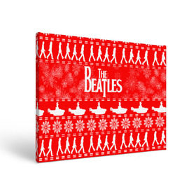 Холст прямоугольный с принтом The Beatles (6) в Новосибирске, 100% ПВХ |  | beatles | merry christmas | music | rock | the beatles | yellow submarine | битлз | джон леннон | легенда | музыка | новогодний свитшот | новый год | пит бест | рок