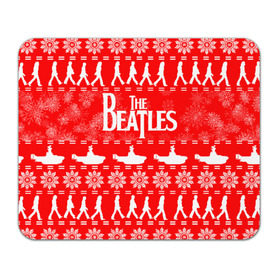 Коврик для мышки прямоугольный с принтом The Beatles (6) в Новосибирске, натуральный каучук | размер 230 х 185 мм; запечатка лицевой стороны | Тематика изображения на принте: beatles | merry christmas | music | rock | the beatles | yellow submarine | битлз | джон леннон | легенда | музыка | новогодний свитшот | новый год | пит бест | рок