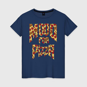 Женская футболка хлопок с принтом Mood for Pizza (Doom) в Новосибирске, 100% хлопок | прямой крой, круглый вырез горловины, длина до линии бедер, слегка спущенное плечо | cacodemon | doom | eternal | pizza | дум | итёрнал | какодемон | пицца | этернал
