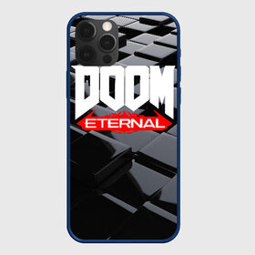 Чехол для iPhone 12 Pro с принтом Doom Blocks в Новосибирске, силикон | область печати: задняя сторона чехла, без боковых панелей | cacodemon | doom | eternal | вечность | вечный | дум | итёрнал | какодемон | этернал