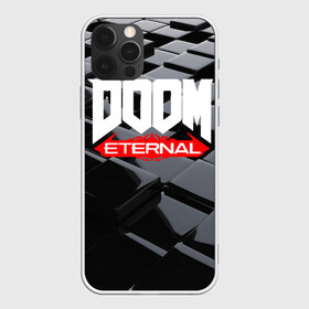 Чехол для iPhone 12 Pro Max с принтом Doom Blocks в Новосибирске, Силикон |  | Тематика изображения на принте: cacodemon | doom | eternal | вечность | вечный | дум | итёрнал | какодемон | этернал