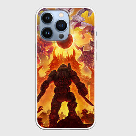 Чехол для iPhone 13 Pro с принтом Doom Eternal в Новосибирске,  |  | Тематика изображения на принте: cacodemon | doom | eternal | вечность | вечный | дум | итёрнал | какодемон | этернал