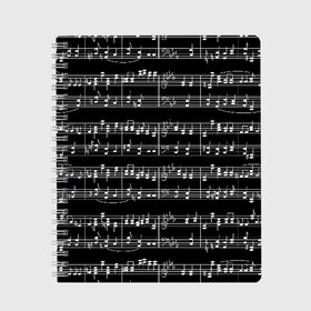 Тетрадь с принтом Ноты в Новосибирске, 100% бумага | 48 листов, плотность листов — 60 г/м2, плотность картонной обложки — 250 г/м2. Листы скреплены сбоку удобной пружинной спиралью. Уголки страниц и обложки скругленные. Цвет линий — светло-серый
 | black | melody | music | music lover | musician | notes | white | белый | классический | мелодия | меломан | музыка | музыкант | ноты | черный