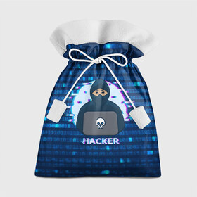 Подарочный 3D мешок с принтом Хакер в Новосибирске, 100% полиэстер | Размер: 29*39 см | hacker | hacknet | взлом | виртуальность | кибер | киберпанк | программист | хакер